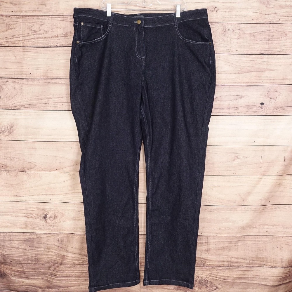 Apparel Collection McDonald's Uniform Jeans Womens 22W Blue Stretch Denim 44x33
